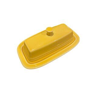 FEISTA YELLOW COVERED BUTTER DISH FEISTAWEAR